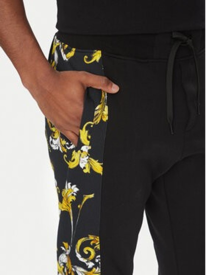 Versace Jeans Couture Spodnie dresowe 78GAA3C0 Czarny Regular Fit