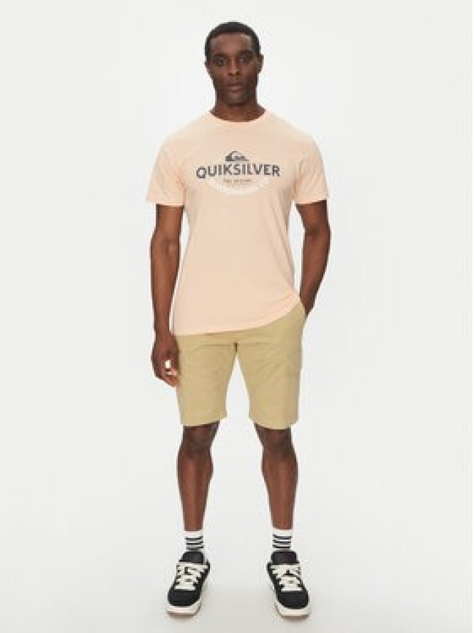 Quiksilver T-Shirt EQYZT08064 Pomarańczowy Regular Fit
