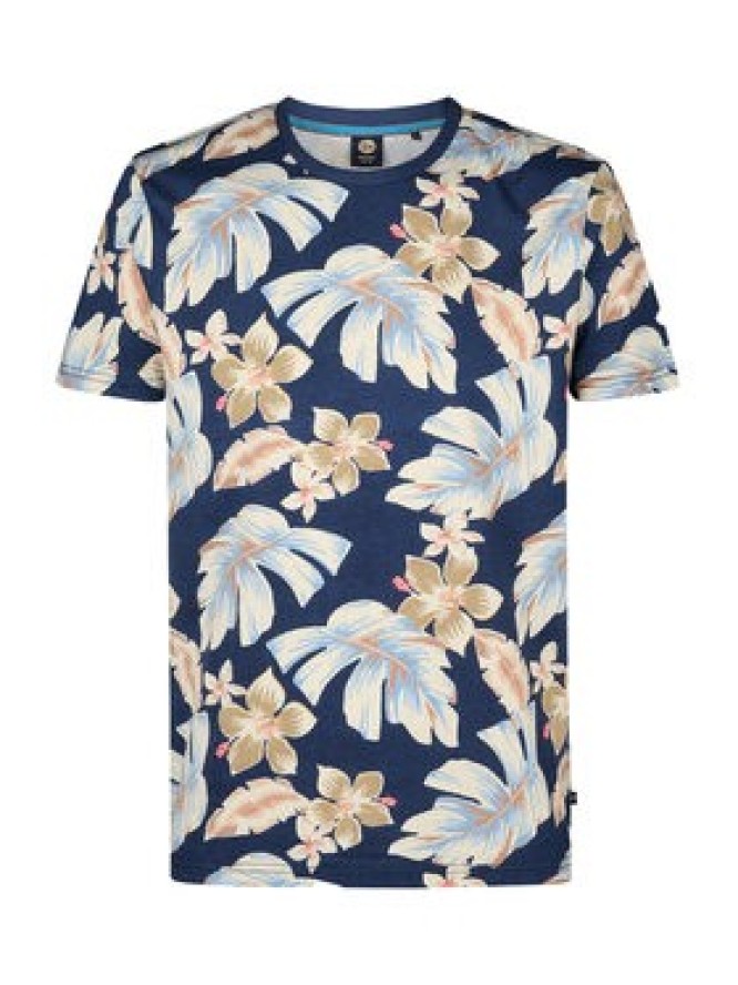 Petrol Industries T-Shirt M-1050-TSR655 Granatowy Regular Fit