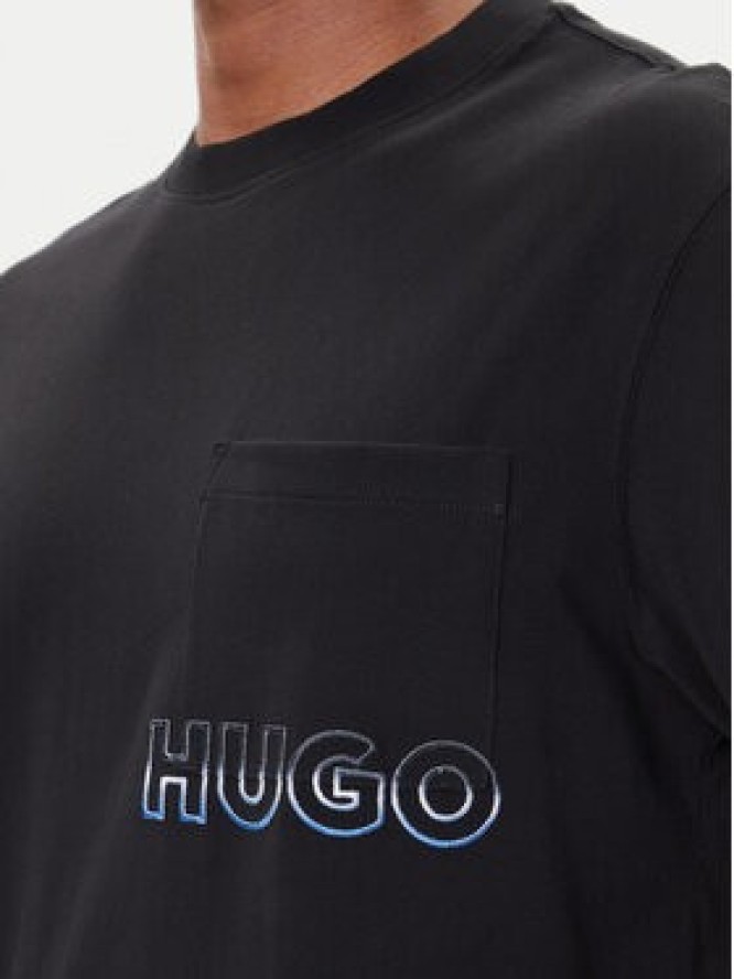 HUGO T-Shirt Nogoste 50549120 Czarny Regular Fit