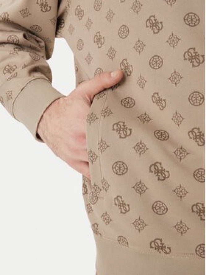 Guess Bluza Z6GQ07 K2849 Beżowy Relaxed Fit