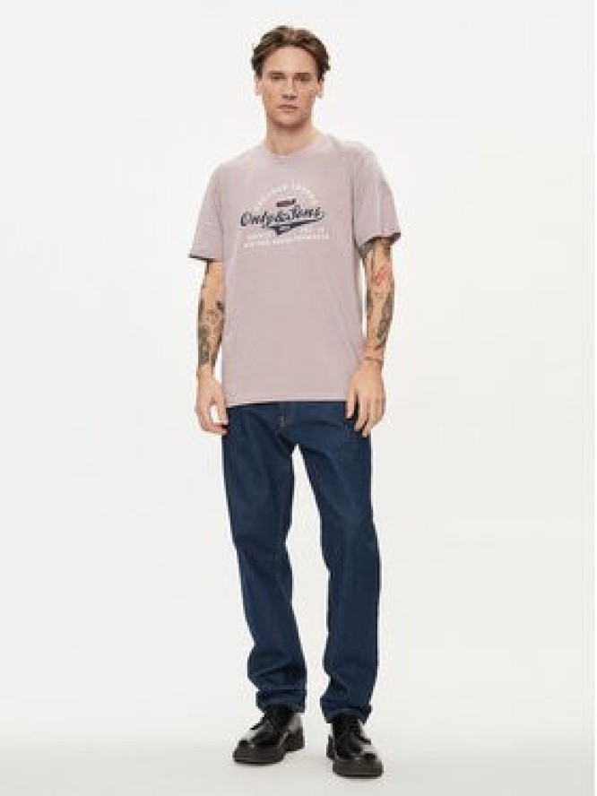 Only & Sons T-Shirt Lenny 22028593 Fioletowy Regular Fit
