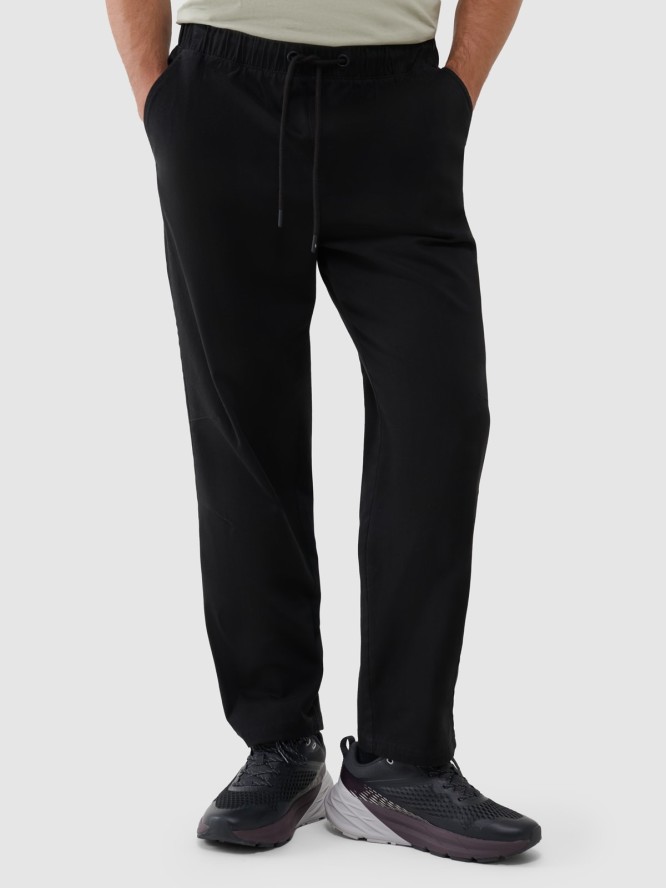 4F Spodnie casual męskie - czarne S