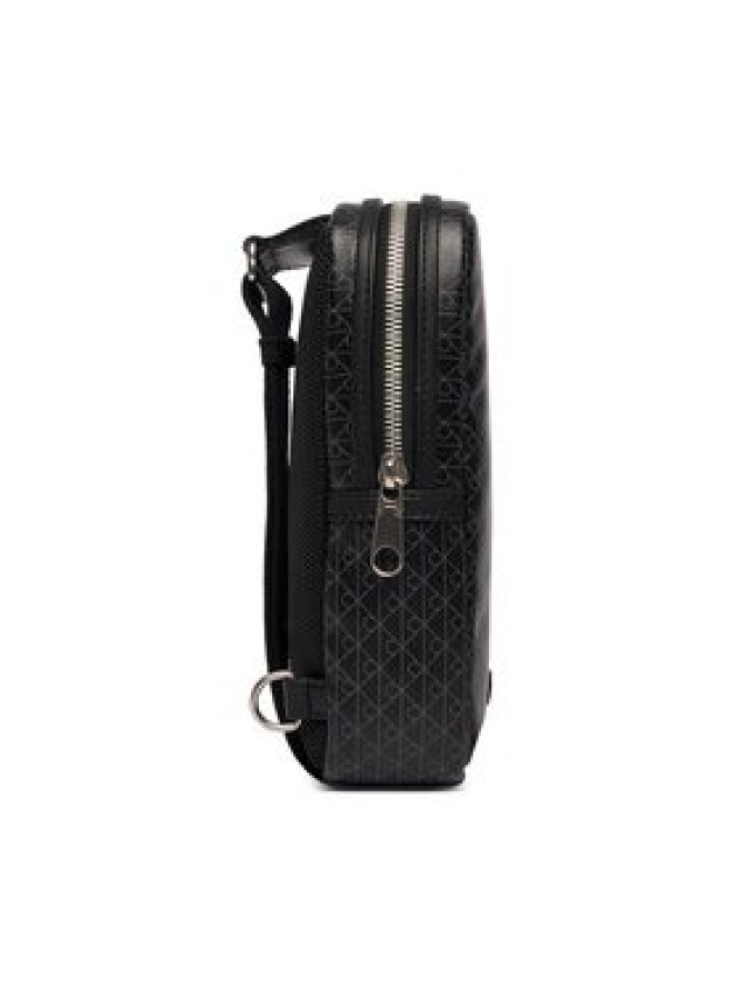Calvin Klein Saszetka Emblem Aop Coated Square Sling LV04D3335G Czarny