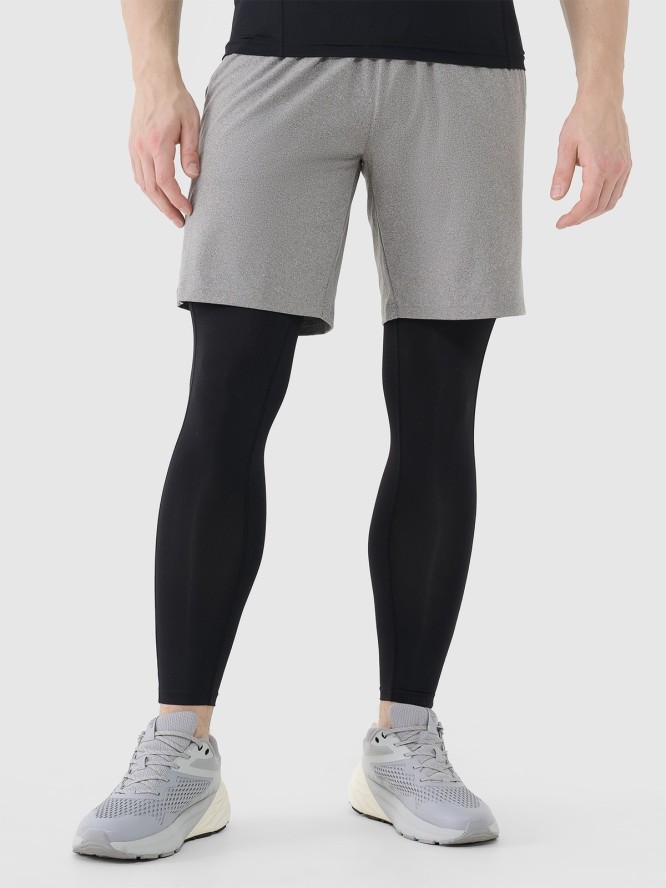 4F Spodenki treningowe szybkoschnące męskie - szare 3XL
