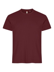 clique Basic-T męski T-shirt dopasowany, bawełna, burgund – burgundy