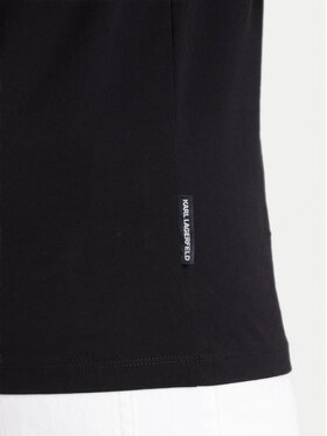 KARL LAGERFELD T-Shirt 755041 553225 Czarny Regular Fit