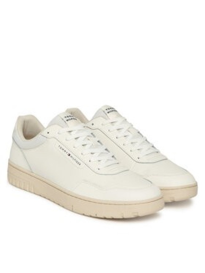 Tommy Hilfiger Sneakersy Th Basket Core FM0FM05629 Écru