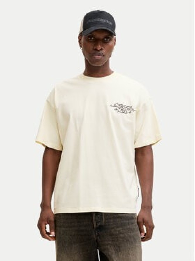 Jack & Jones T-Shirt Dust 12292982 Żółty Loose Leg