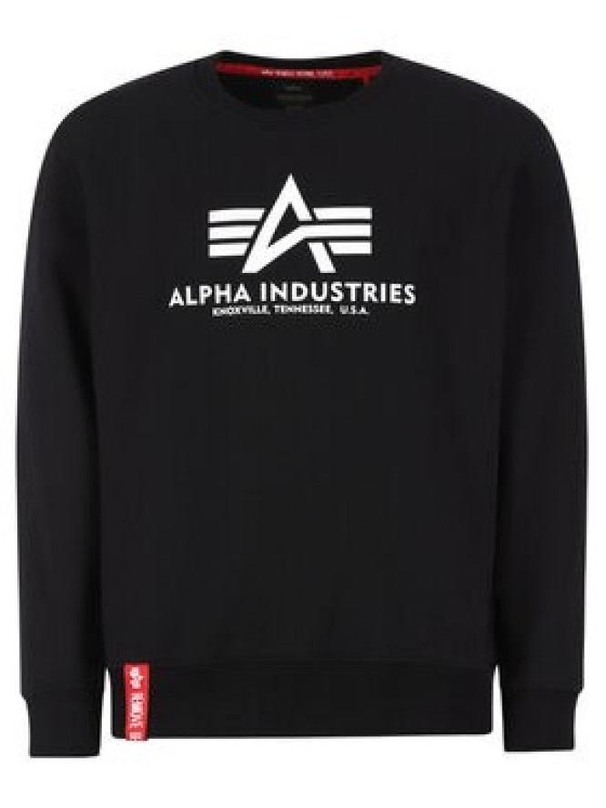 Alpha Industries Bluza Basic 178302 Czarny Regular Fit
