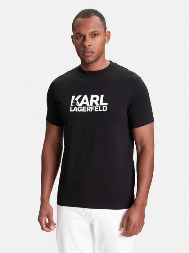 KARL LAGERFELD T-Shirt 755087 553235 Czarny Regular Fit