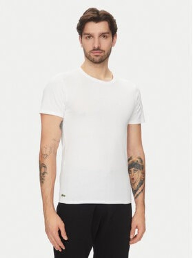 Lacoste Komplet t-shirtów TH9007 Biały Slim Fit