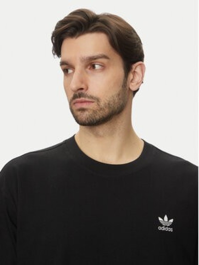 adidas T-Shirt Trefoil Essentials JD0349 Czarny Oversize