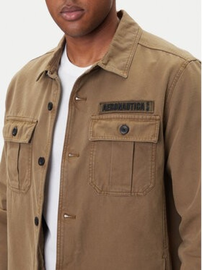 Aeronautica Militare Kurtka przejściowa 252AC0036UCT04233 Zielony Regular Fit