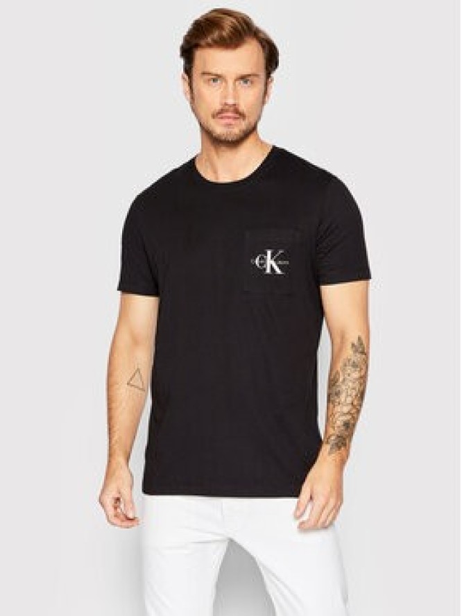 Calvin Klein Jeans T-Shirt J30J320936 Czarny Slim Fit