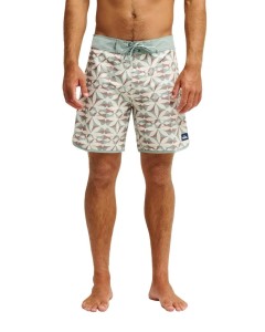 Szorty plażowe dla Mężczyzn SURFSILK SCALLOP 18" Biały