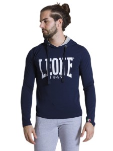 Leone 1947 Apparel Męska koszulka z długim rękawem i kapturem