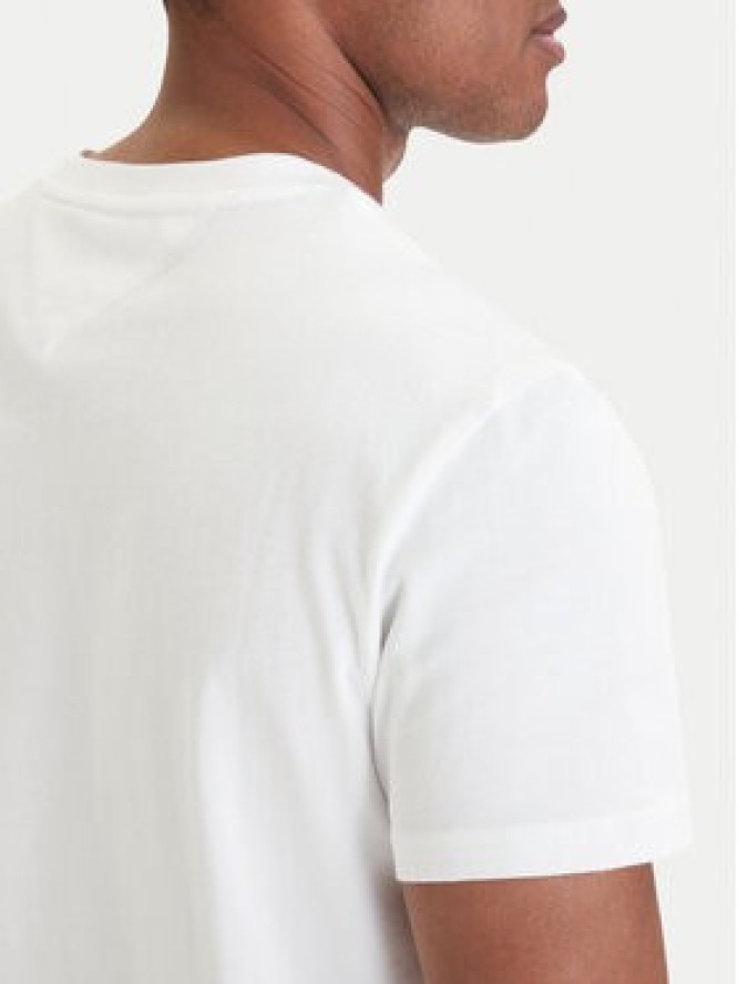 Tommy Jeans T-Shirt DM0DM22548 Biały Regular Fit
