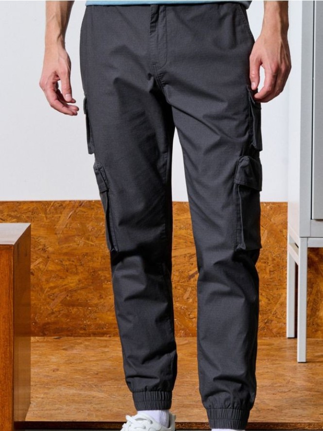 Spodnie cargo - szary