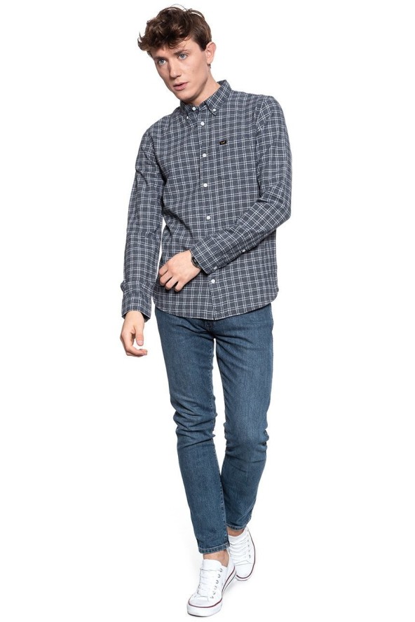 KOSZULA LEE REFINED BUTTON DOWN MIDNIGHT NAVY L882OQMA 112123594