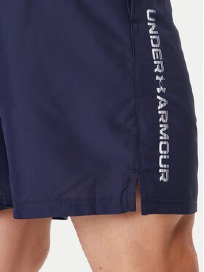 Under Armour Szorty sportowe Ua Woven Wdmk Shorts 1383356-410 Granatowy Loose Fit