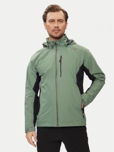 CMP Kurtka przeciwdeszczowa 34Z5147 Zielony Regular Fit