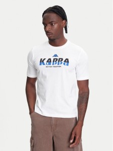 Kappa T-Shirt 351U8KW 001 Biały Regular Fit