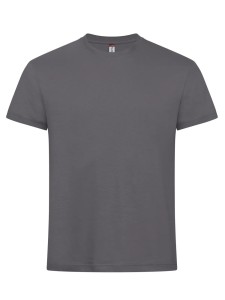 clique New Classic-T T-shirt męski z bawełny – współczesny krój – Metal Grey