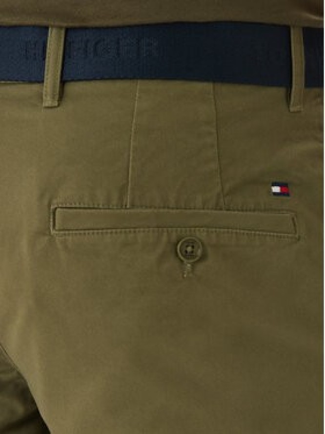 Tommy Hilfiger Komplet szorty i pasek Denton MW0MW42349 Khaki Slim Fit