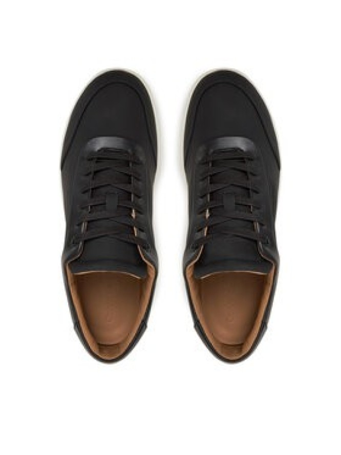 Calvin Klein Sneakersy Low Top Lace Up Oxford Rubb Lth HM0HM01708 Czarny