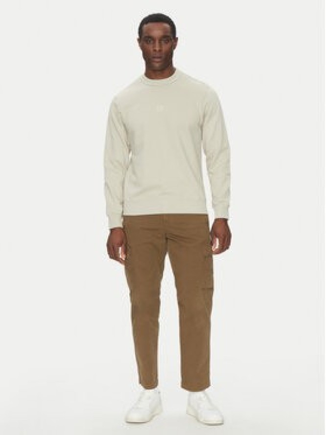 BOSS Bluza 50536779 Beżowy Regular Fit