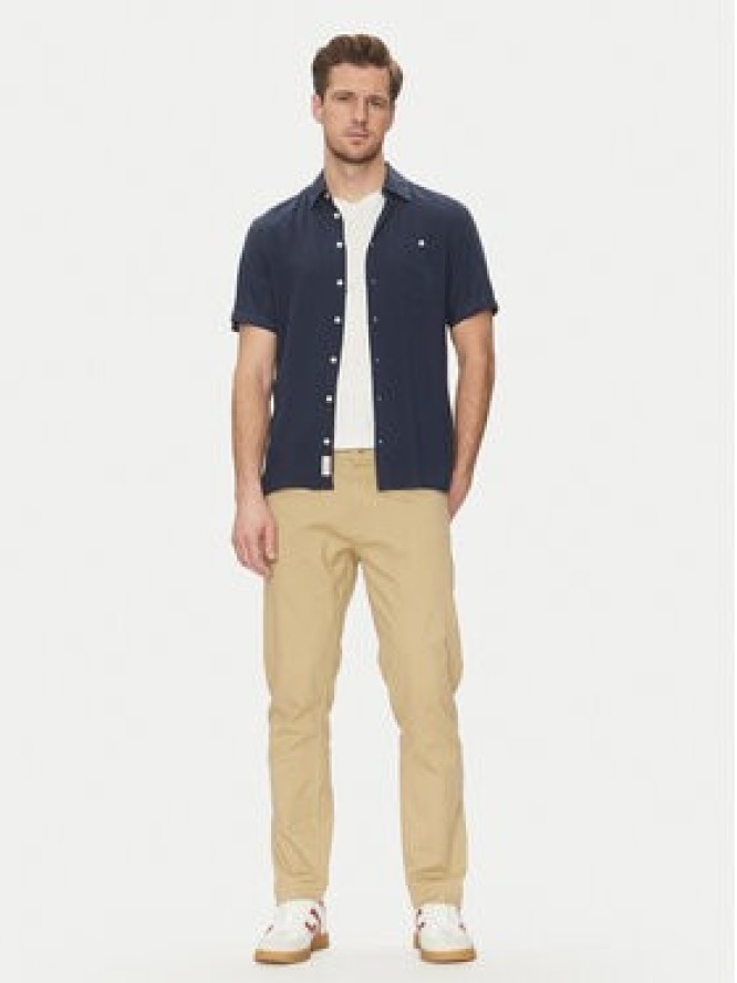 Blend Koszula 20716363 Granatowy Regular Fit