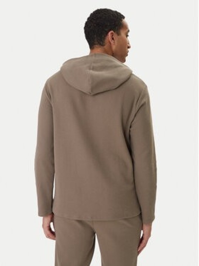 BOSS Bluza Waffle 50535885 Brązowy Regular Fit