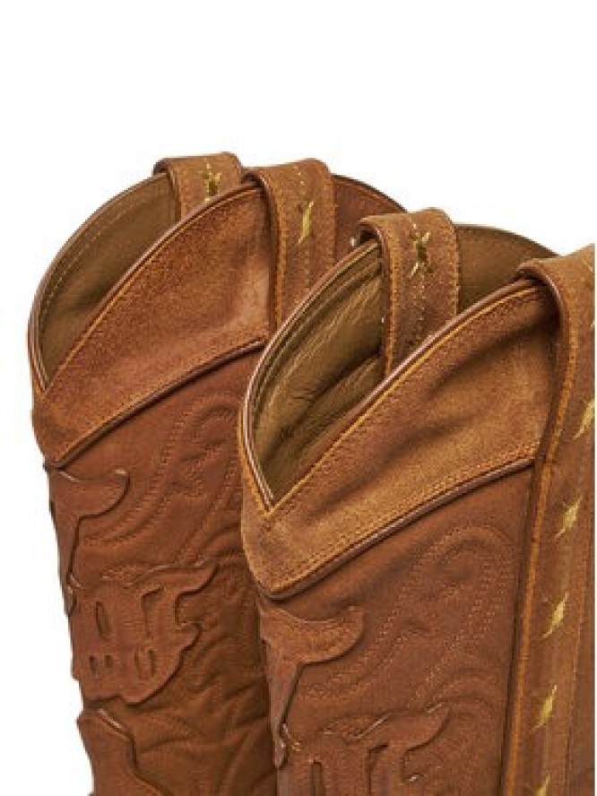 Naked Wolfe Kowbojki Outlaw 00021 Brązowy