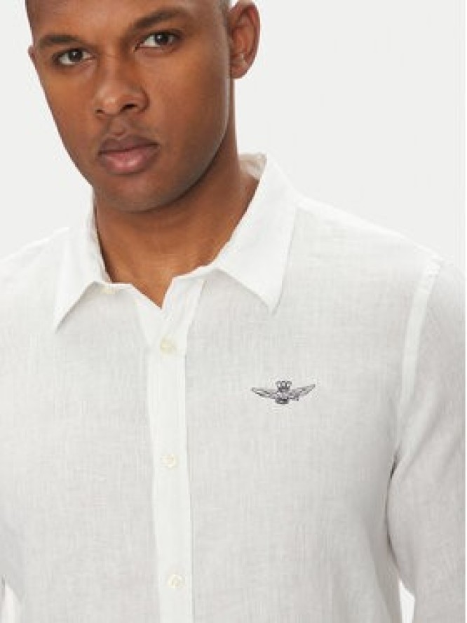Aeronautica Militare Koszula 251CA1239CT3089 Biały Regular Fit