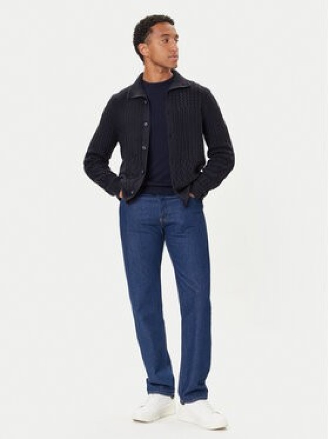 Guess Kardigan M5BR43 Z2ZK2 Granatowy Regular Fit