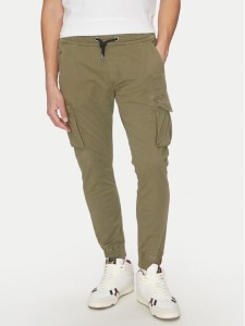 Alpha Industries Joggery Twill 116202 Zielony Regular Fit