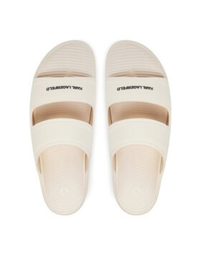 KARL LAGERFELD Klapki KL77005 Écru