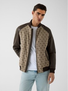 Guess Kurtka przejściowa 182886 Brązowy Classic Fit
