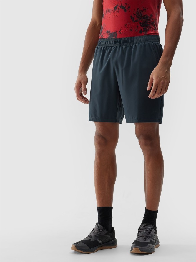 4F Spodenki treningowe z materiału z recyklingu męskie - szare M