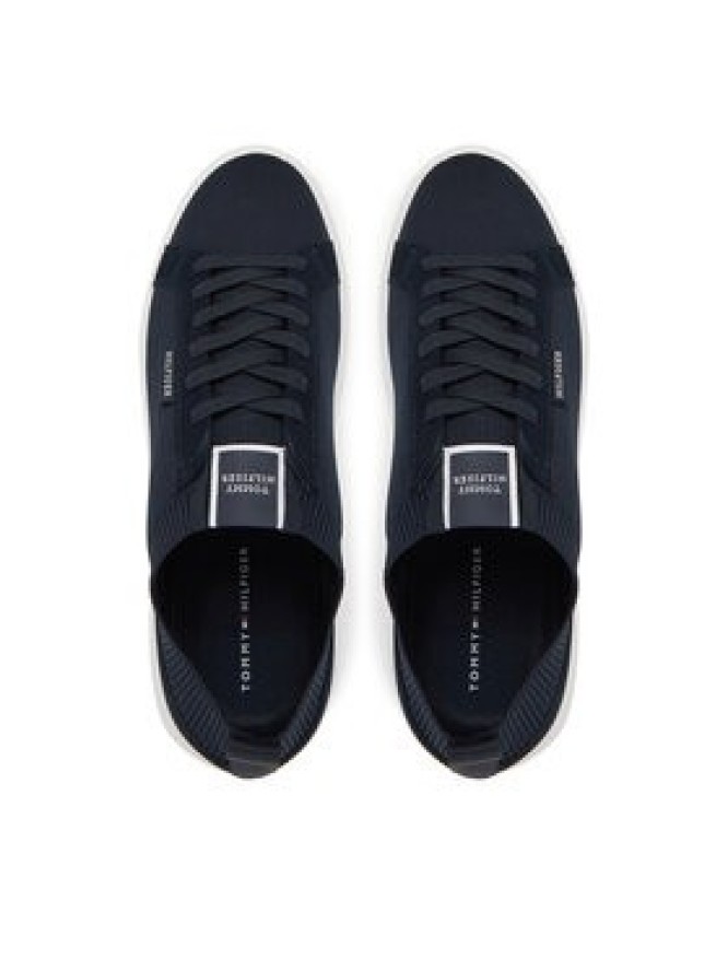 Tommy Hilfiger Sneakersy Light Cupsole Knit Seasonal FM0FM05403 Granatowy