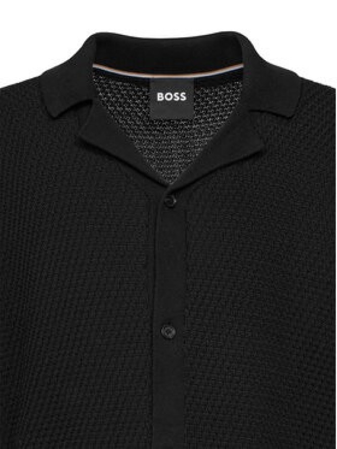 BOSS Kardigan C-Iconico 50543163 Czarny Regular Fit