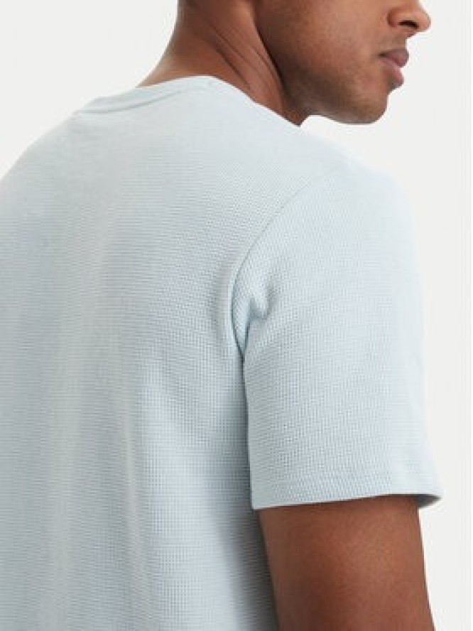 BOSS T-Shirt Waffle 50535891 Niebieski jasny Regular Fit