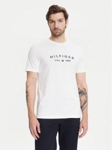 Tommy Hilfiger T-Shirt Fathers Day MW0MW39356 Biały Regular Fit