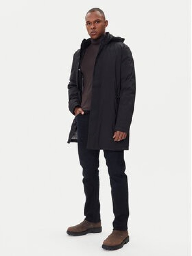 Geox Płaszcz zimowy Aurelio M5625K T3194 F9000 Czarny Regular Fit