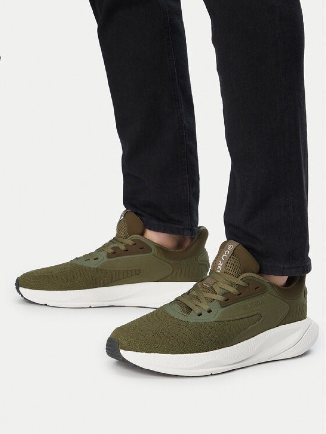 Clarks Sneakersy Pace Move 26186614 Zielony