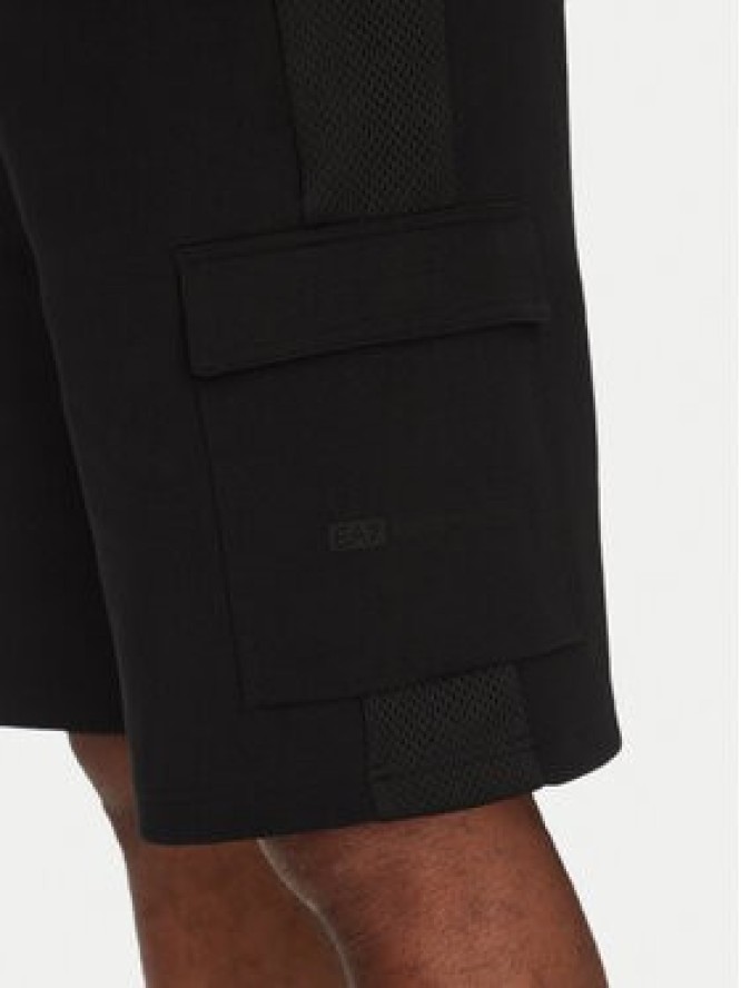 EA7 Emporio Armani Szorty sportowe 7M000326 AF12660 UC001 Czarny Regular Fit