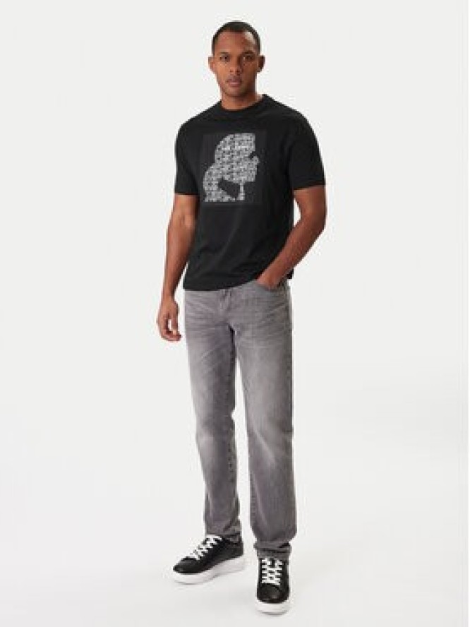 KARL LAGERFELD T-Shirt 755075 561252 Czarny Regular Fit