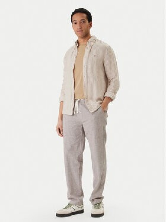 Tommy Jeans Spodnie materiałowe Sonny DM0DM22820 Beżowy Slim Fit