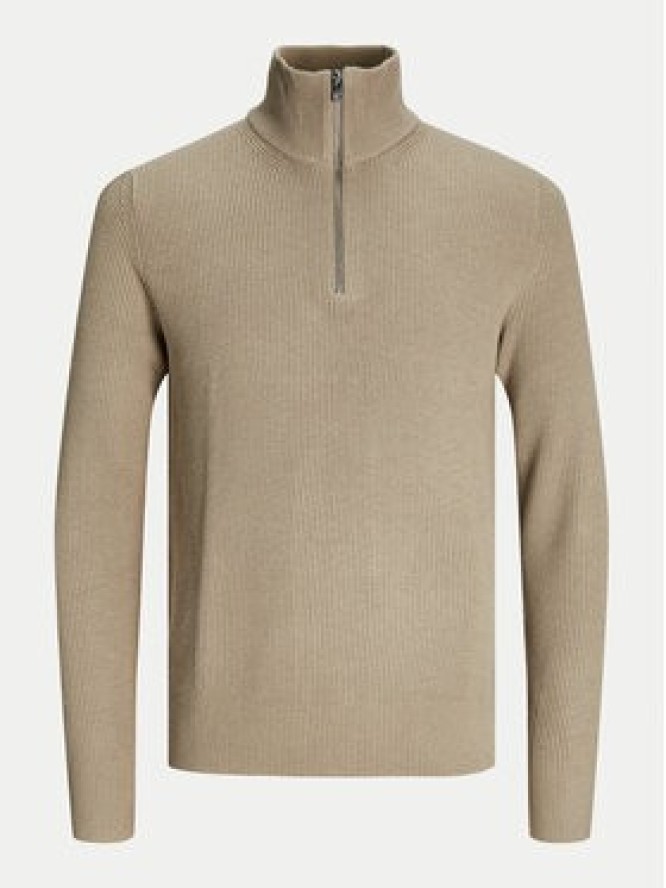Jack & Jones Sweter Perfect 12257773 Beżowy Regular Fit